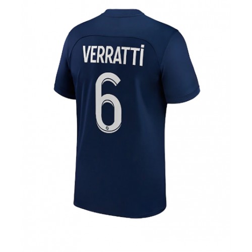 Paris Saint-Germain Marco Verratti #6 Hjemmedrakt 2022-23 Kortermet Paris Saint-Germain Marco Verratti #6 Hjemmedrakt 2022-23 Kortermet